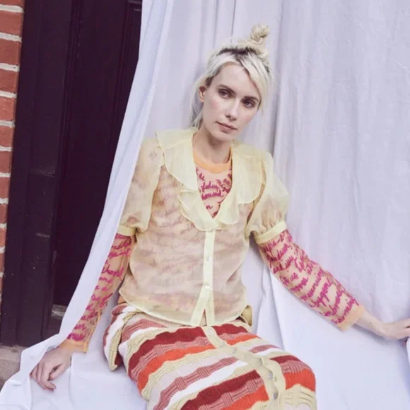 Lingua Franca embroidered top - Picture 2 of 8